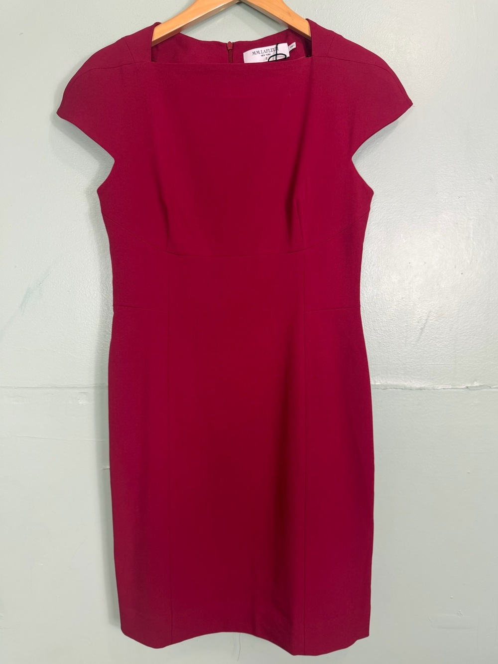 M.M.‎ Lafleur Ashley Shift Dress Rhubard Red Women Size 8